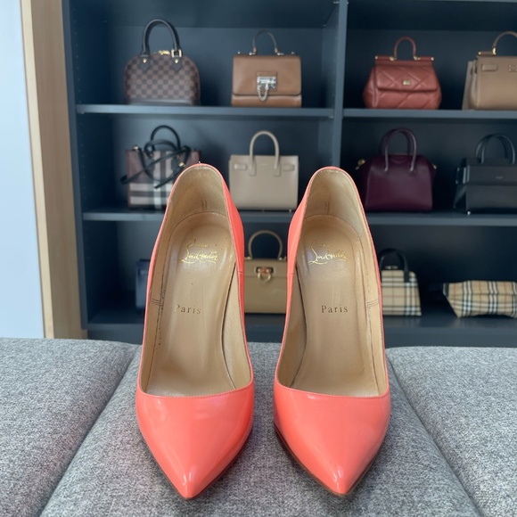 Christian Louboutin So Kate, Flamingo Patent, EU38.5 (fits a US7.5 or US8) - Picture 3 of 6